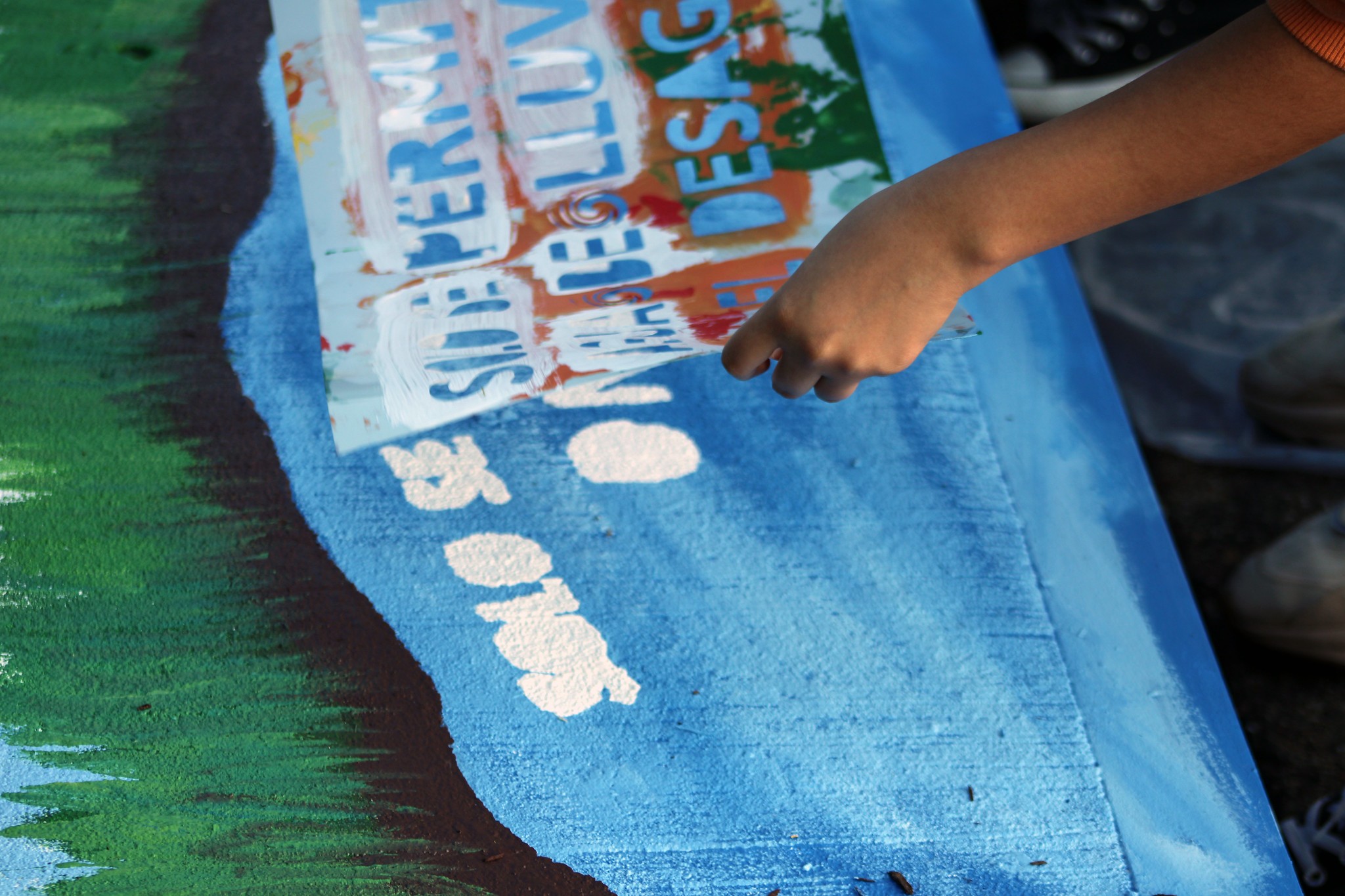 storm drain painting